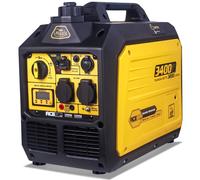 Aceup Energy 3400 W Générateur à onduleur, générateur à essence, générateur de secours avec prises de courant CA 230 V, 12 V et 5 V, moteur 4 temps, réservoir de 5 litres, pour le camping, la maison