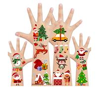 Acevegue 200 Pièces de Tatouages de Noël pour Enfants, Décorations de Fête de Noël, Tatouages Temporairement pour Enfants, Accessoires de Noël pour Garçons et Filles, Cadeaux pour Enfants