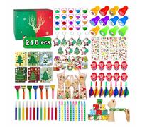 Acevegue 216 Petits Cadeau de Noel Pochette Surprise Enfant, Cadeau Anniversaire Enfants Invites, Pochette Surprise Enfant Mini Jouet Cadeau Jouets de Fête Noël pour Enfants