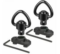 ACEXIER 2PCS Adaptateur de Monture pivotante pour Harnais pour Rail Mlok Rail Quick Release QD Adaptateur de Monture pivotante pour Harnais Accessoires pour Armes de Chasse
