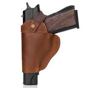ACEXIER Etui à Pistolet en Cuir Véritable Etui à Pistolet Universel Etui en Cuir Etui de Taille Ajustable Etui Caché de Portage Accessoire de Chasse (Brown)