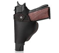 ACEXIER Etui à Pistolet en Cuir Véritable Etui à Pistolet Universel Etui en Cuir Etui de Taille Ajustable Etui Caché de Portage Accessoire de Chasse (Black)
