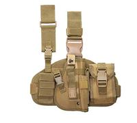 ACEXIER étui de Jambe de Baisse Tactique avec Pochette de Magazine Militaire Tactique Molle Pistolet Arme de Poing Cuisse Pistolet étui réglable Panneau de Plate-Forme droitier