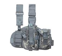 ACEXIER étui de Jambe de Baisse Tactique avec Pochette de Magazine Militaire Tactique Molle Pistolet Arme de Poing Cuisse Pistolet étui réglable Panneau de Plate-Forme droitier