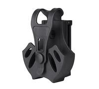 ACEXIER Étui de menottes tactiques pour la plupart des chaînes ou des poignets à charnière, comprend des poignets ASP avec clip de ceinture rotatif à 360 degrés compatible Molle