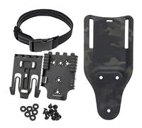 ACEXIER Étui K.ydex pour G1ock 43 / 43x Pistolet de Chasse Militaire léger Étui Taille Carry QLS Kit de dégagement Rapide Cuisse QLS Base d’Adaptateur (Thigh QLS Adapter Base-BCP)