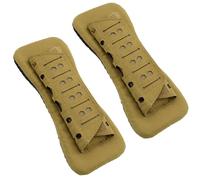 ACEXIER Gilet Tactique bandoulière Pad Sac à Dos Respirant Mesh Coussin Pad Découpe Laser pour Gilet de Chasse Sacs à Dos en Plein air (Tan-2PCS)