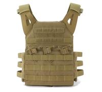 ACEXIER Gilet Tactique léger JPC Quick Release Vest Airsoft Vest pour Outdoor Paintball Shooting Wargame (Tan)