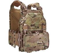 ACEXIER Gilet Tactique Militaire modulaire, Molle léger à dégagement Rapide, Gilet Tactique Airsoft imperméable à l’Eau réglable pour la Chasse au Paintball Tir CS Training (CP)