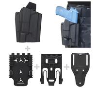 ACEXIER Kydex Étui pour G1ock 17/19/19x/45 Intérieur Tour de Taille Dissimulé Étui de Transport Fit pour G1ock 19x (Gen 1-5) Étui de Pistolet X300 Light
