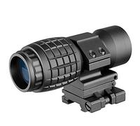 ACEXIER Lunette de visée Optique avec loupe 4X, adaptée à la Vue avec Support Rabattable latéral de 20mm, Rail Picatinny Weaver, Vue Tactique