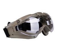 ACEXIER Lunettes Tactiques Fan Version Anti Brouillard Poussière Airsoft Lunettes Coupe-Vent Lunettes Cyclisme Lunettes de Soleil (Tan)