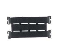 ACEXIER Patch de Gilet Tactique Molle System Adaptateur Panneau Crochet et Boucle Convertisseur pour Attacher des Patchs d'identité DIY Patch Badge (Black-A)