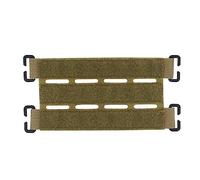 ACEXIER Patch de Gilet Tactique Molle System Adaptateur Panneau Crochet et Boucle Convertisseur pour Attacher des Patchs d'identité DIY Patch Badge (Tan-A)