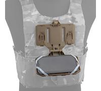 ACEXIER Plié Navigation Board Tactical MOLLE Holder Nav Board Flip Lite Cellphone Gear Holster Airsoft Hunting Vest Accessoires (Khaki)