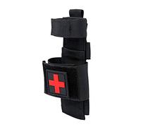 ACEXIER Sac de Garrot en Nylon Opération à Une Main Rapide Hémostase Cisaillement Molle Cas Tourniquet Bag Trousse de Premiers Soins Pochette Organisateur (Black)