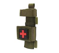 ACEXIER Sac de Garrot en Nylon Opération à Une Main Rapide Hémostase Cisaillement Molle Cas Tourniquet Bag Trousse de Premiers Soins Pochette Organisateur (Green)