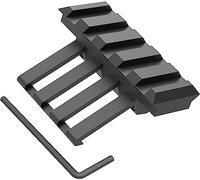 ACEXIER Tactique 30 degrés Adaptateur de Montage sur Rail décalé à 5 emplacements Picatinny Weaver à Profil Bas Rail latéral pour Lampe de Poche Laser Vue Point Rouge