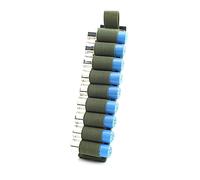 ACEXIER Tactique Crochet et Boucle 9 Tours Support d’obus de Fusil de Chasse Shotshell Ammo Pouch Cartouche Insert Card Strip avec Dos adhésif pour 12 GA (Green)