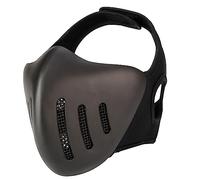 ACEXIER Tactique Demi-Masque Facial Respirable Airsoft Paintball CS Masque de Protection CS Formation Masque de Cyclisme Accessoires de Chasse (Black)