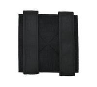 ACEXIER Tactique Modulable ID Patch Boucle Panneau Molle Crochet et Boucle Convertisseur Ruban Adaptateur Panneau pour DIY Patch Badge Militaire Armée Gilet (B-Black)