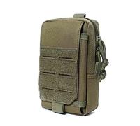 ACEXIER Tactique Molle Pochette pour téléphone Portable Militaire Port Quotidien Fanny Pack Belt Waist Bag Vest Pack Purse Mobile Phone Case Outdoor Hunting Bag (Green)