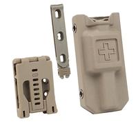 ACEXIER Tactique Tourniquet Strap Pouch Port Quotidien Case First Aid Kit Pouch Military Fast Hemostasis Holder Box with K Gaine Ceinture Clip (Tan)