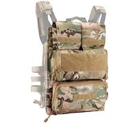 ACEXIER Tactique Zip-on Panel Zipper-on Pochette Sac de Chasse Airsoft Molle Plaque Carrier pour AVS JPC 2.0 CPC Emerson Vest (CP)