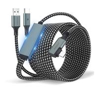 aceyoon Câble Link 2 en 1 avec port de charge de 6 m, compatible avec Oculus Meta Quest 3 2 1 3s Pro et Pico 4 PC Steam VR, câble USB 3.0 vers USB C, angle 5 Gbit/s, transfert de données pour casque