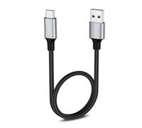 aceyoon Câble USB vers Type C Court 50 cm, 3A Charge Rapide USB C Tresse Nylon Câble de Données USB C, Compatible avec Powerbank pour iPhone 16 15 Galaxy S24+/S24/S23 Google Huawei Xiaomi