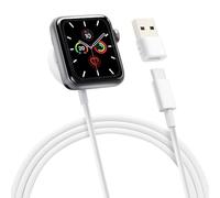 aceyoon Chargeur pour Apple Watch, Chargeur pour Apple Watch 1M Magnétique Câble Chargeur iWatch avec Adaptateur USB C USB pour Apple Watch 9 8 7 6 5 4 3 2 SE Ultra (Blanc)