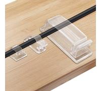 aceyoon Lot de 120 Clips de Câble Adhésifs, Attache Câble Auto Collant en Trois Tailles S/M/L Organisateur de Serre-Câbles Crochets pour Fixation de Fils Electriques (Transparent)