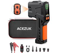 ACEZUK Booster Batterie Voiture 4000A, 3 en 1 Booster Batterie Portable 12V(Jusqu’à 8L Gas ou 6.5L Diesel), Pompe à Air avec 5 Air Nozzles, Jump Starter avec Lampe de Camping, LCD Clip Intelligent