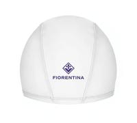 ACF Fiorentina Bonnet de Natation en Lycra pour Adultes et Enfants, Produit Officiel, Blanc