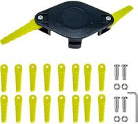 ACFHRL2 Tête de débroussailleuse en polycarbonate compatible avec les débroussailleuses Ryobi 18 V, 24 V et 40 V RY40210, RY40210A avec 16 lames à charge rapide