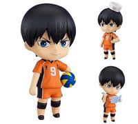 Acfigure Hinata Shoyo Tobio Kageyama Figurine mobile en PVC avec accessoires de l'anime Haikyu ! Figurine de rechange pour décoration et cadeau de collection (Tobio Kageyama) 10 cm