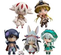 Acfigure IN ABYSS Lot de 5 figurines d'action Riko Nanachi Faputa Prushka Reg 10 cm Moveable et équipée de composants remplaçables Figurines Anime Toys Model pour décoration et cadeau
