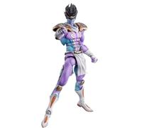 Acfigure JoJo's Jotaro Star Platinum Cujoh Jolyne Stone Figurine mobile avec accessoires, 17 cm, dans une boîte en PVC pour décoration et cadeau de collection (étoile violet platine)