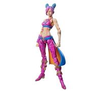 Acfigure JoJo's Jotaro Star Platinum Cujoh Jolyne Stone Figurine mobile avec accessoires - Figurine d'anime 17 cm en PVC - Pour décoration et cadeau de collection (Cujoh Jolyne rose)