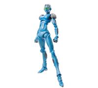 Acfigure JoJo's Jotaro Star Platinum Cujoh Jolyne Stone Free Action Moveable avec accessoires Figurine d'anime 17 cm en PVC pour décoration et cadeau de collection (sans pierre)