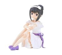 Acfigure KanameMadoka Akemi Homura Figurine de manga 10 cm en position assise avec jupe blanche, figurine d'animation en PVC pour bureau et objet de collection (Akemi Homura)