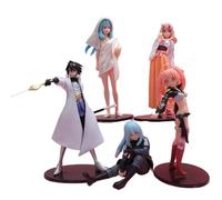Acfigure Lot de 5 figurines de boue - Figurine de personnage d'anime Rimuru - Tempête Milim Nava Hinata Sakaguchi Shuna - Jouet pour les amateurs d'anime - Pour collectionneurs et cadeau