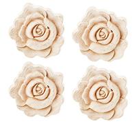 Acfthepiey Appliques en bois sculpté en bois de rose sculpté pour meubles, lit, porte, armoire, décoration