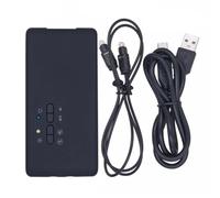 Acfthepiey Carte son USB CM6206 Chipset 7.1 Stéréo Optique Carte Audio Externe Noir USB Hid Class Spec 8 Canaux Sortie