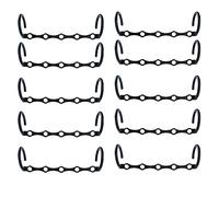 Acfthepiey Lot de 10 de rangement et cintres de rangement en plastique robuste pour économiser de l'espace