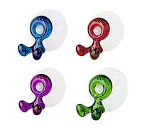 Acfthepiey Porte-brosse à dents avec ventouse, crochets muraux réutilisables, sans perçage, crochet à ventouse pour cuisine, salle de bain, maison