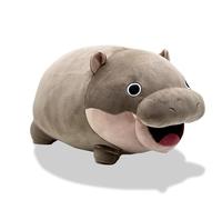 Acgtrick Hippopotame en peluche mignon Moo Deng - Jouet en peluche doux pour les fans - Hippopotame Moo Deng - Poupée en peluche pour garçons, filles, enfants et adultes - 40,6 cm