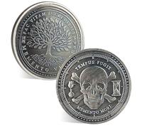 ACGZQY Memento Mori Coin - Arbre de Vie Pièce Memento Vivere, Crâne Rappel Stoïque Jeton de Sobriété Médaille de Rétablissement DEC Cadeaux