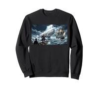 Achab Faces The White Whale Moby-Dick Sweatshirt