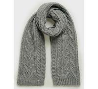 Ãcharpe en maille torsadÃ©e femme Superdry Lux Gris TU